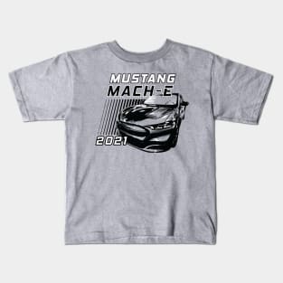 Mustang Mach-E Vintage Stripes Kids T-Shirt